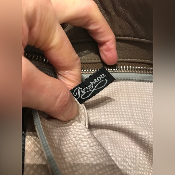 Brighton PARIS tote Beige mushroom TALI Leather & faux fur Shoulder - Picture 6 of 13